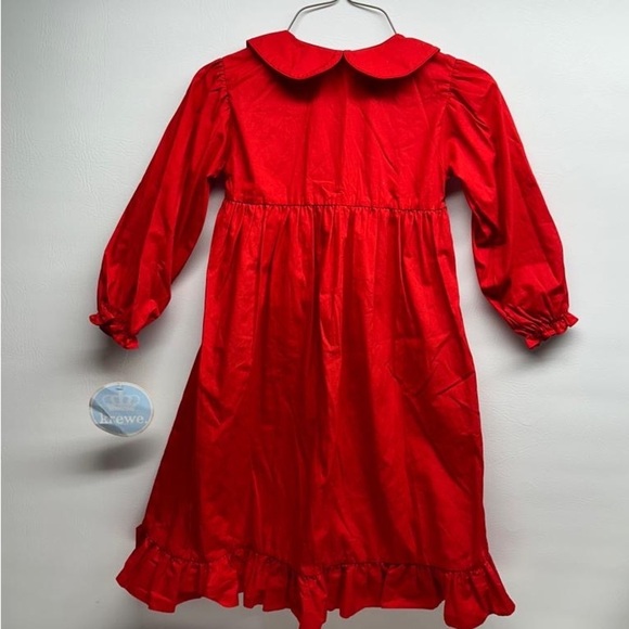 Krewe girls smocked dress Christmas size 6X long sleeve nwt - Picture 2 of 7